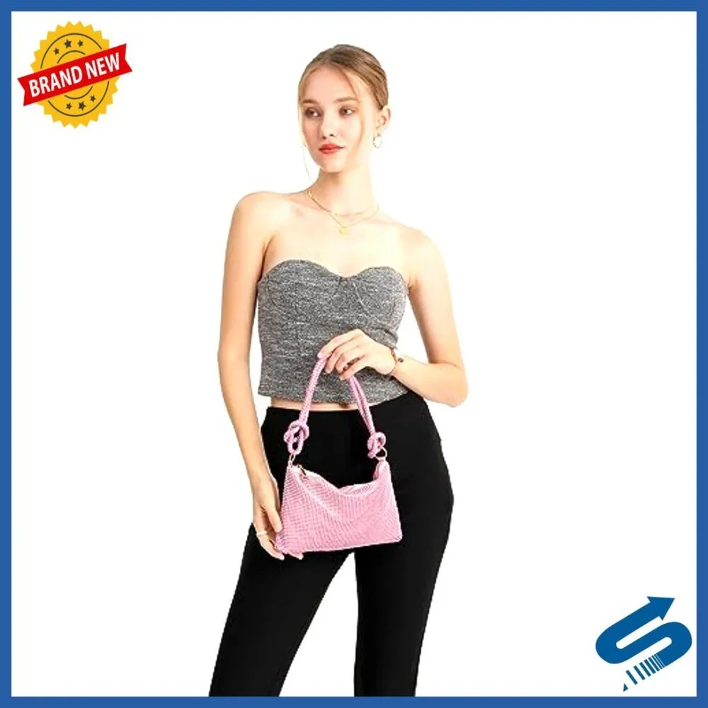 Small Rhinestone Evening Clutch Purse for Women Formal Events